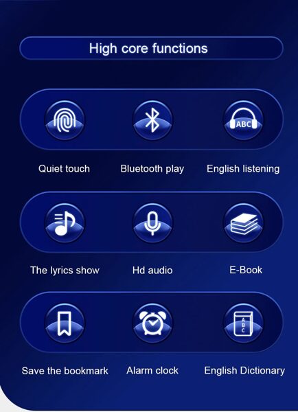 MP3/MP4 grotuvas 4GB su Bluetooth