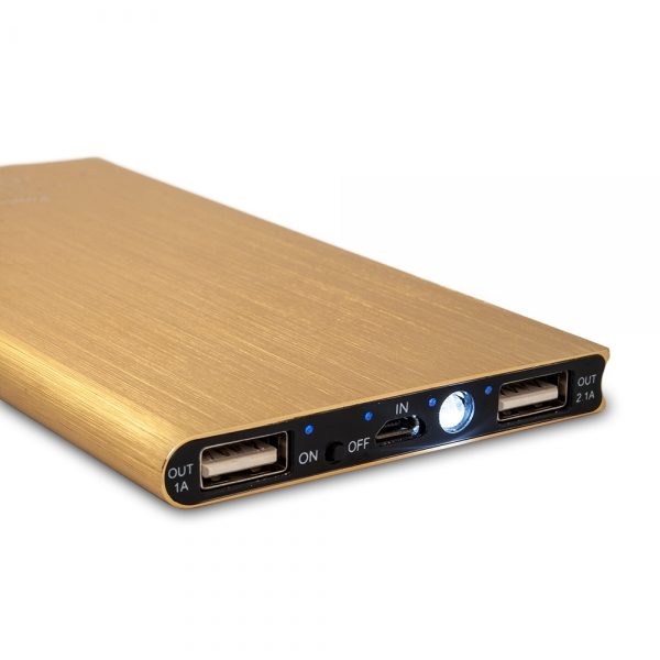 Power bank / išorinė baterija SLIM ALUMINIUM