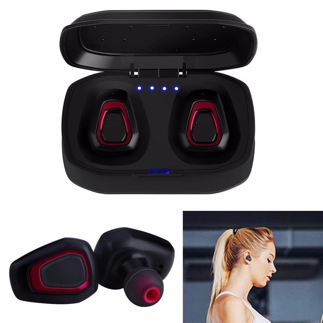 Belaidės Bluetooth ausinės su papildoma išorine baterija
