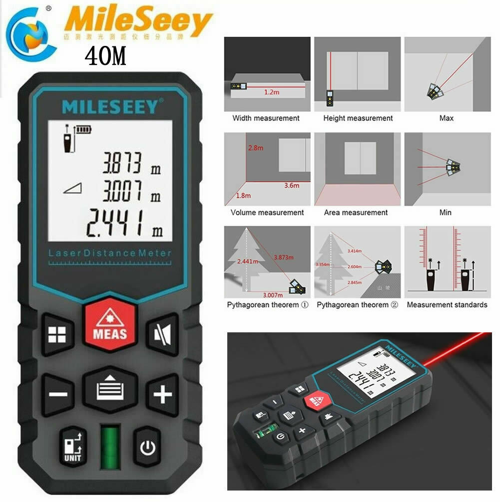 Lazerinis atstumo matuoklis MileSeey 40m