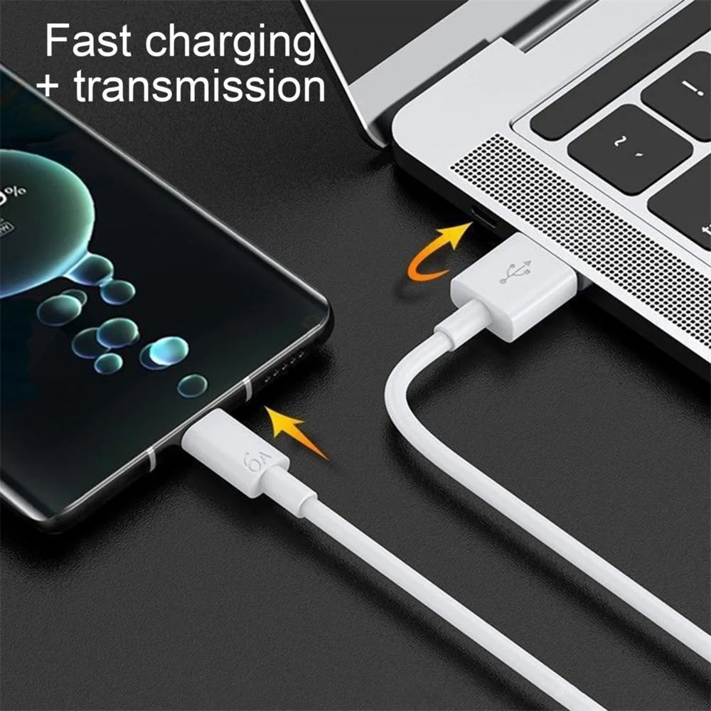 6A Super Fast Charging Type-C USB kabelis