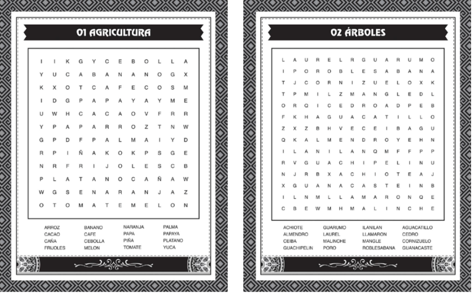 Sopa de Letras de Costa Rica