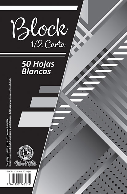 Block Hoja Lisa y Rayada #2