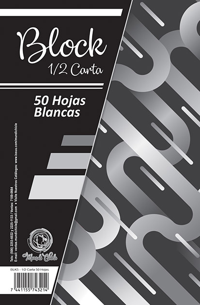 Block Hoja Lisa y Rayada #2