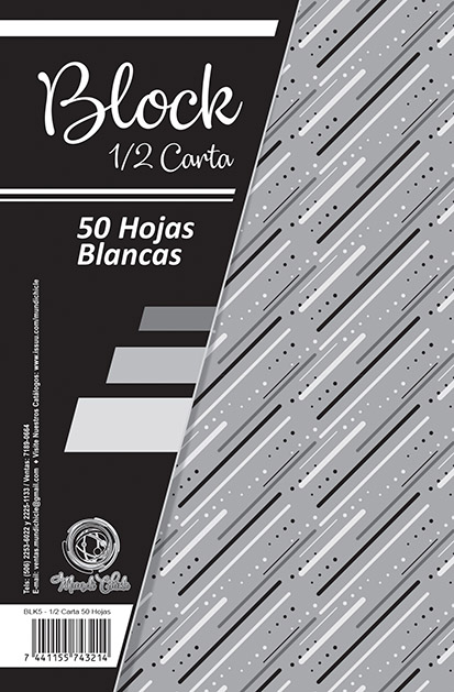 Block Hoja Lisa y Rayada #2