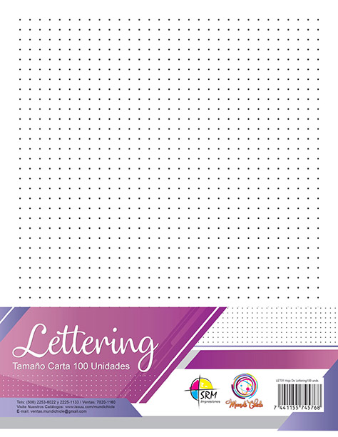 Hoja para Lettering 
