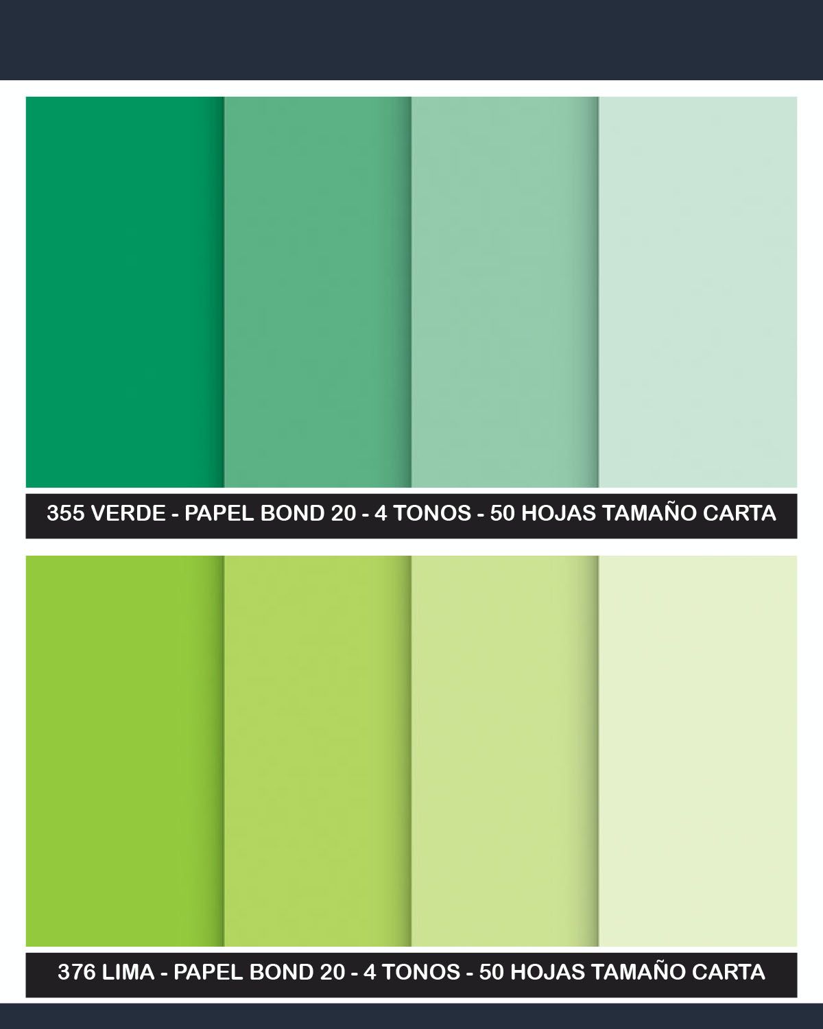 Bond colores 4 Tonos
