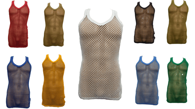 Crystal String Vest 4XL-5XL