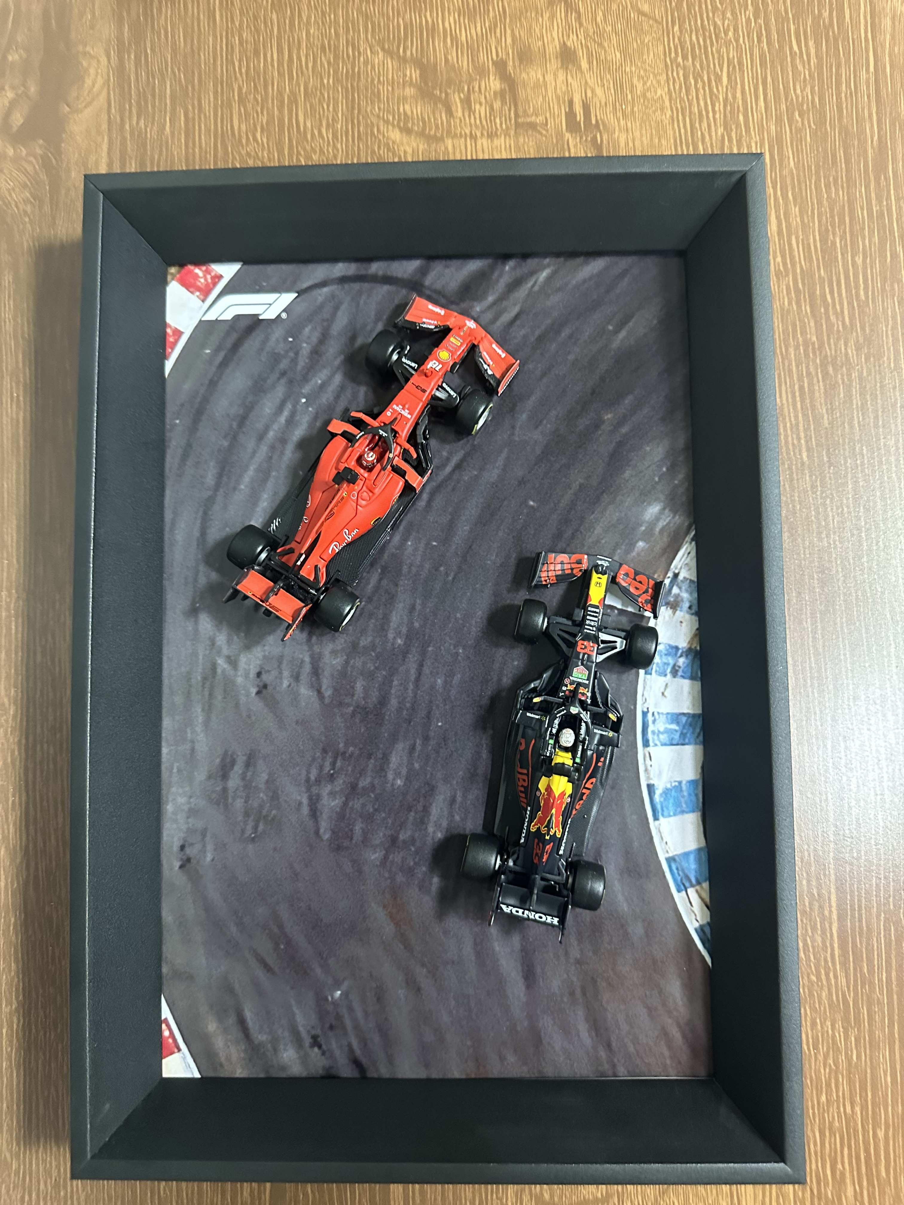 Carros em miniatura de Fórmula 1