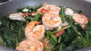 Talbos ng Sayote with Shrimp