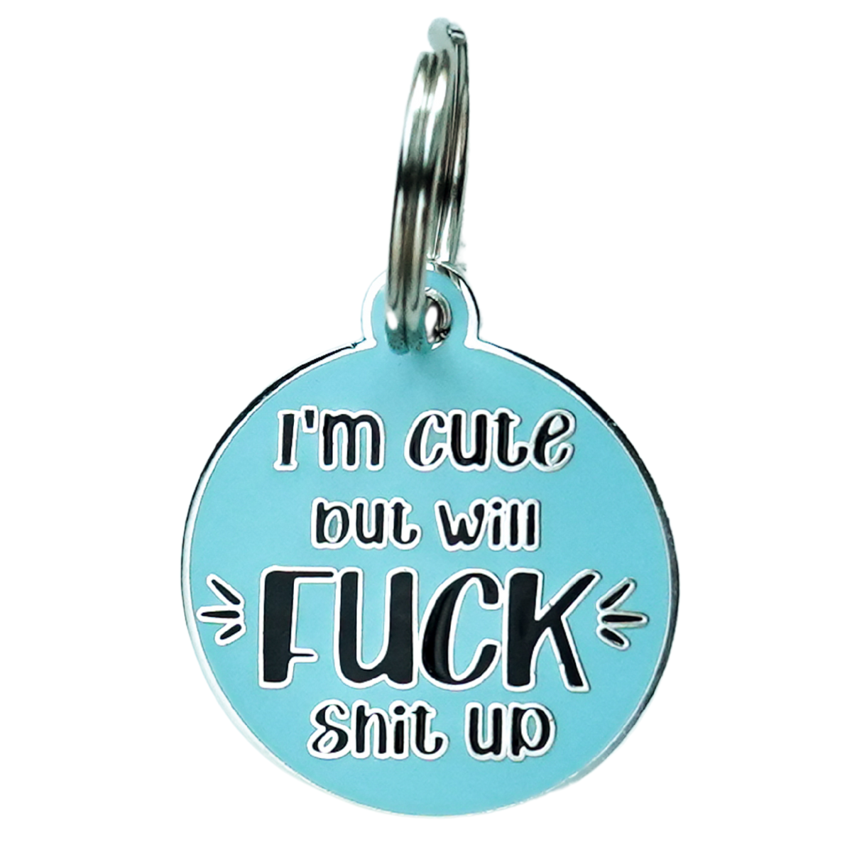 Round Metal Keychain