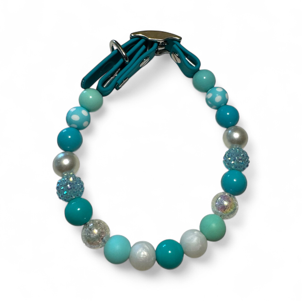 Turquoise Acrylic Beaded Collar