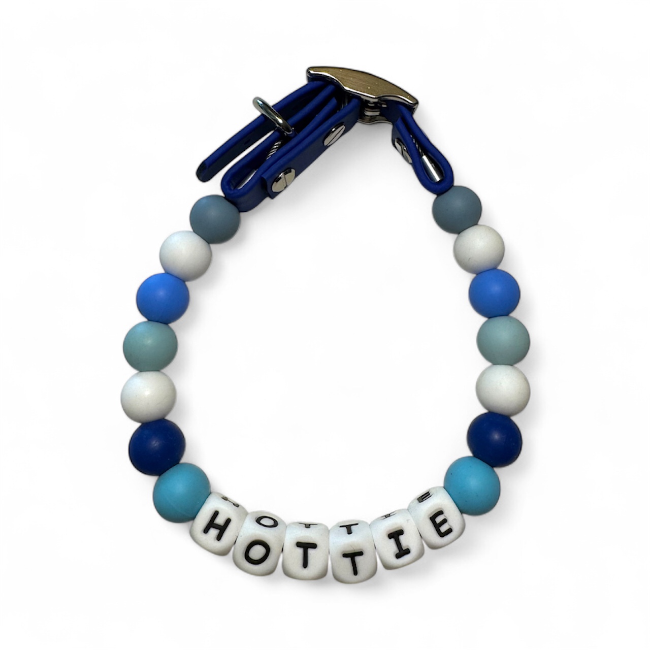 Royal Blue Silicone Beaded Collar