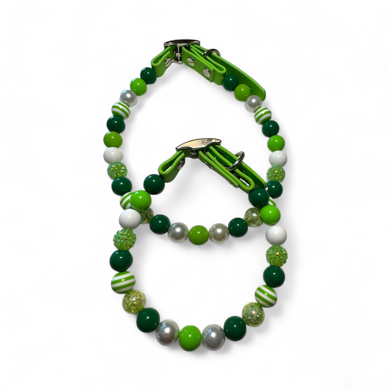 Green Acrylic Beaded Collar