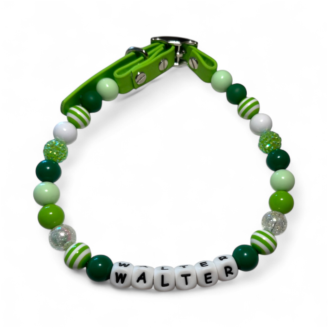 Green Acrylic Beaded Collar