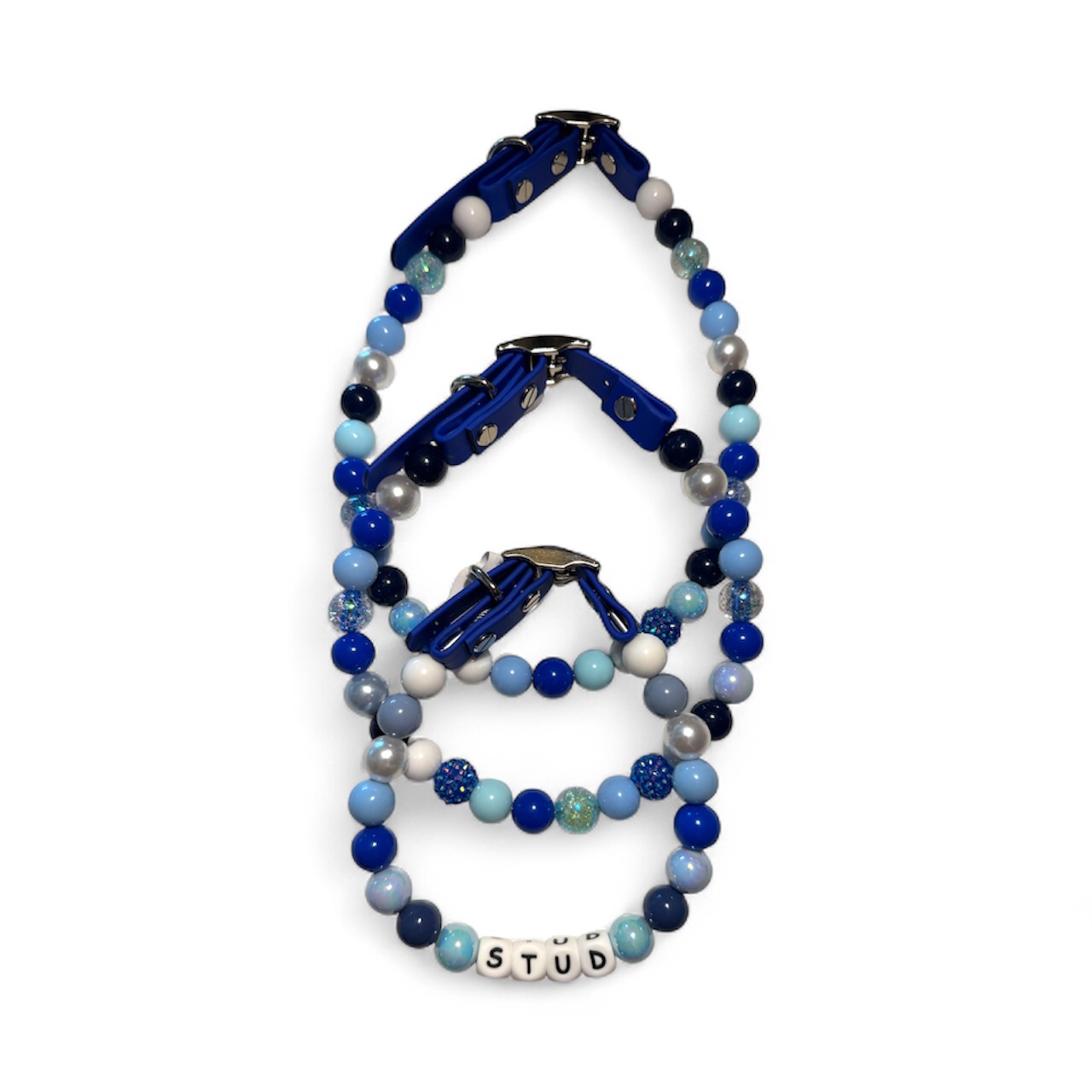 Royal Blue Acrylic Beaded Collar