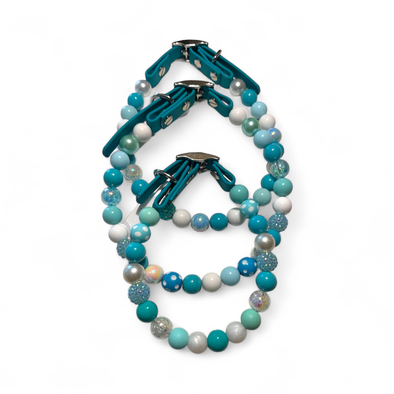 Turquoise Acrylic Beaded Collar