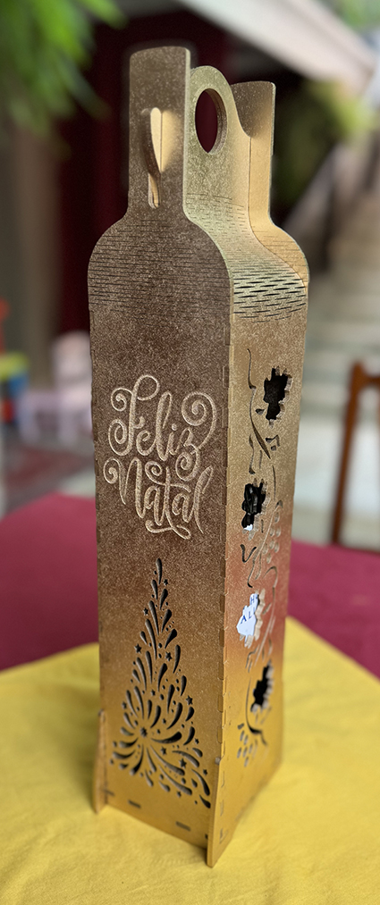 Caixa de vinho Natal