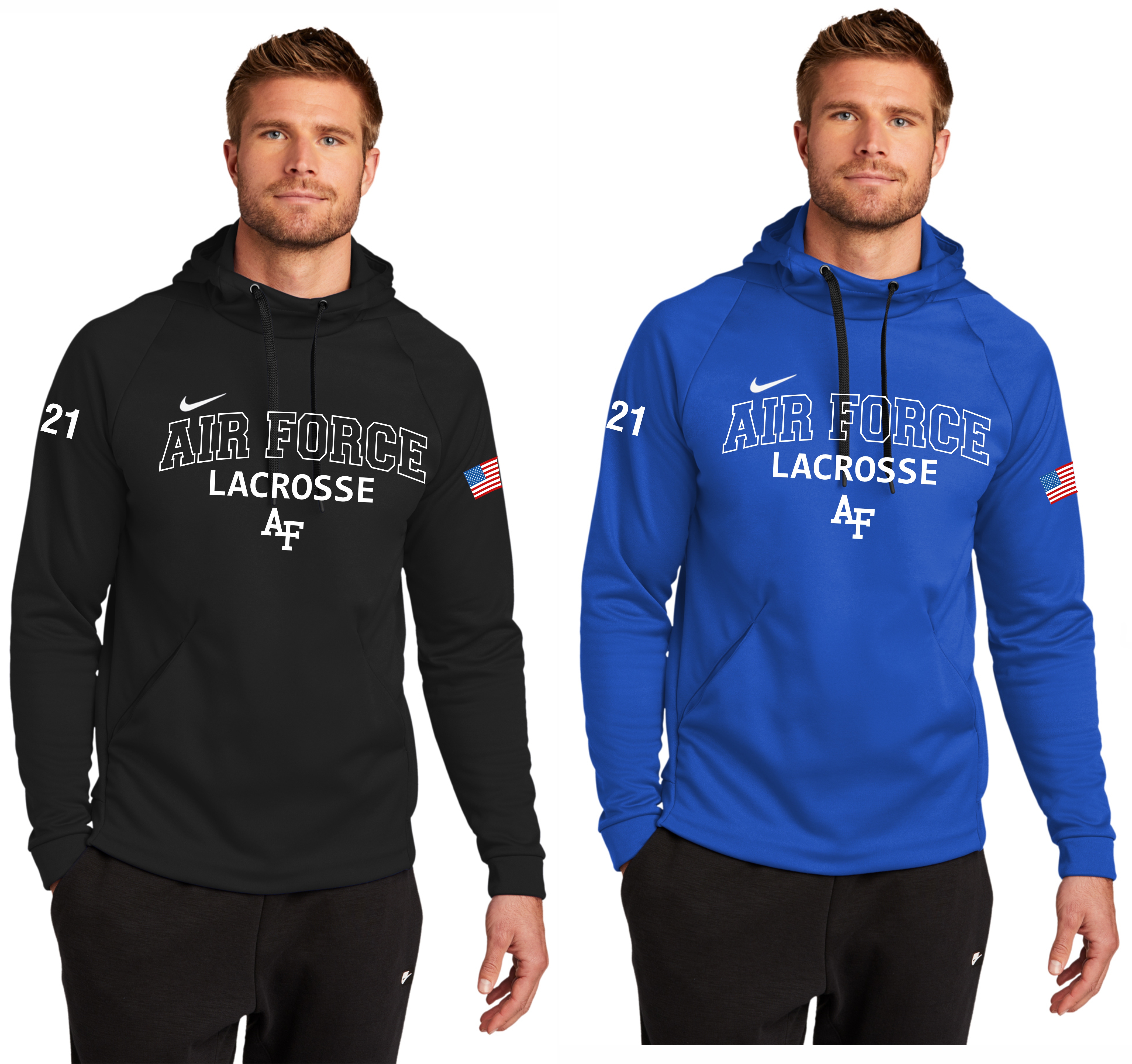 Nike Therma-FIT Pullover Fleece Hoodie AF Arch Design