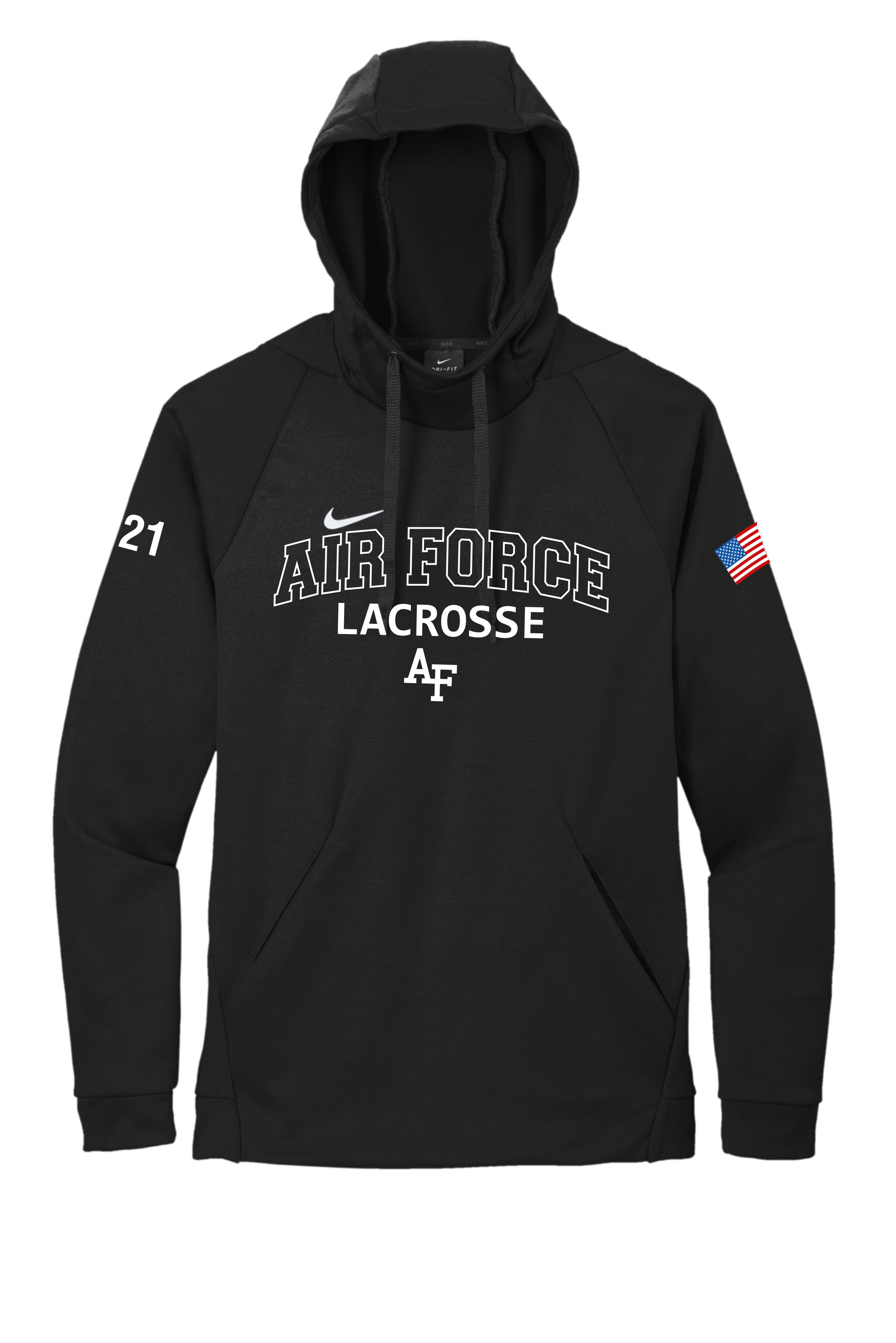 Nike Therma-FIT Pullover Fleece Hoodie AF Arch Design