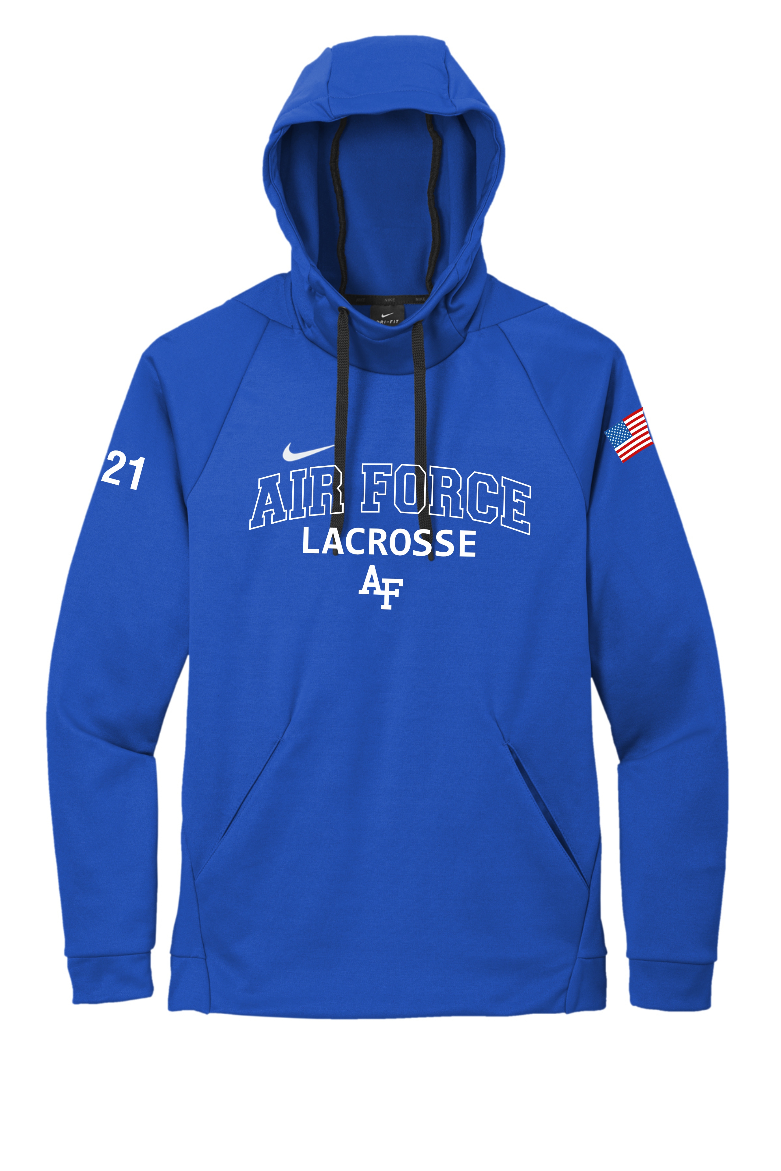 Nike Therma-FIT Pullover Fleece Hoodie AF Arch Design