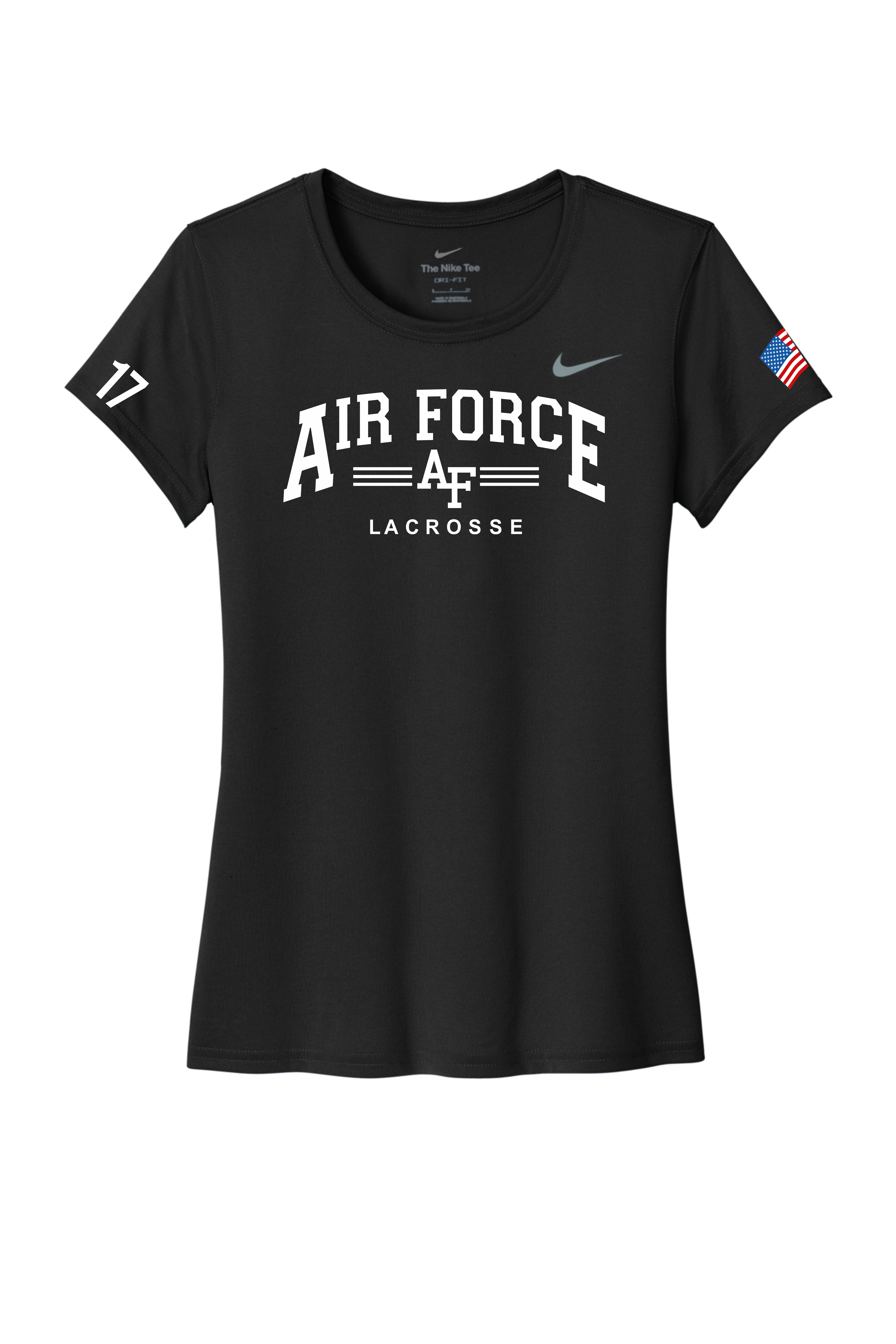 Nike Women's Team rLegend Tee with AF Lacrosse Line design