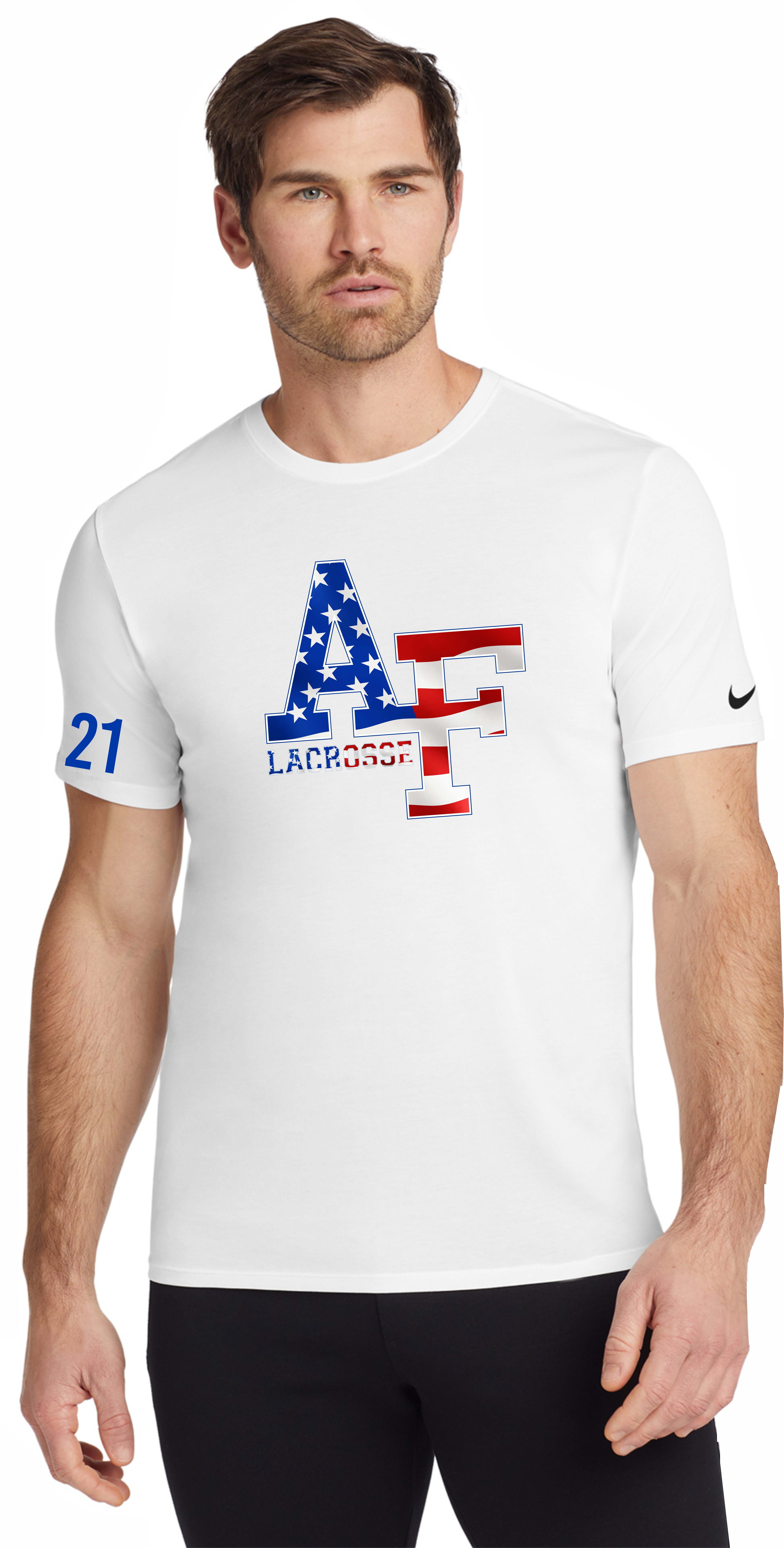 Nike Dri-FIT Cotton/Poly Tee SS AF Flag design