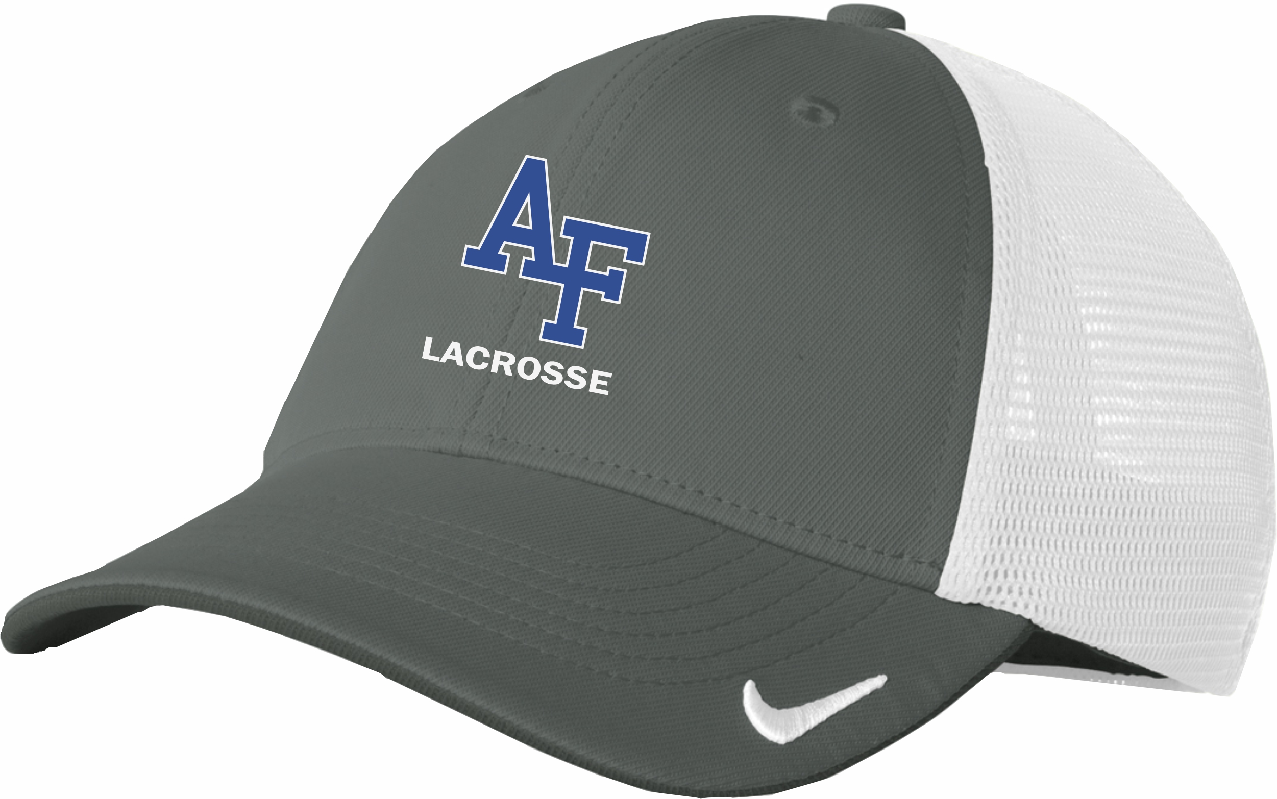 Nike Stretch-to-Fit Mesh Back Cap with AF Lacrosse 