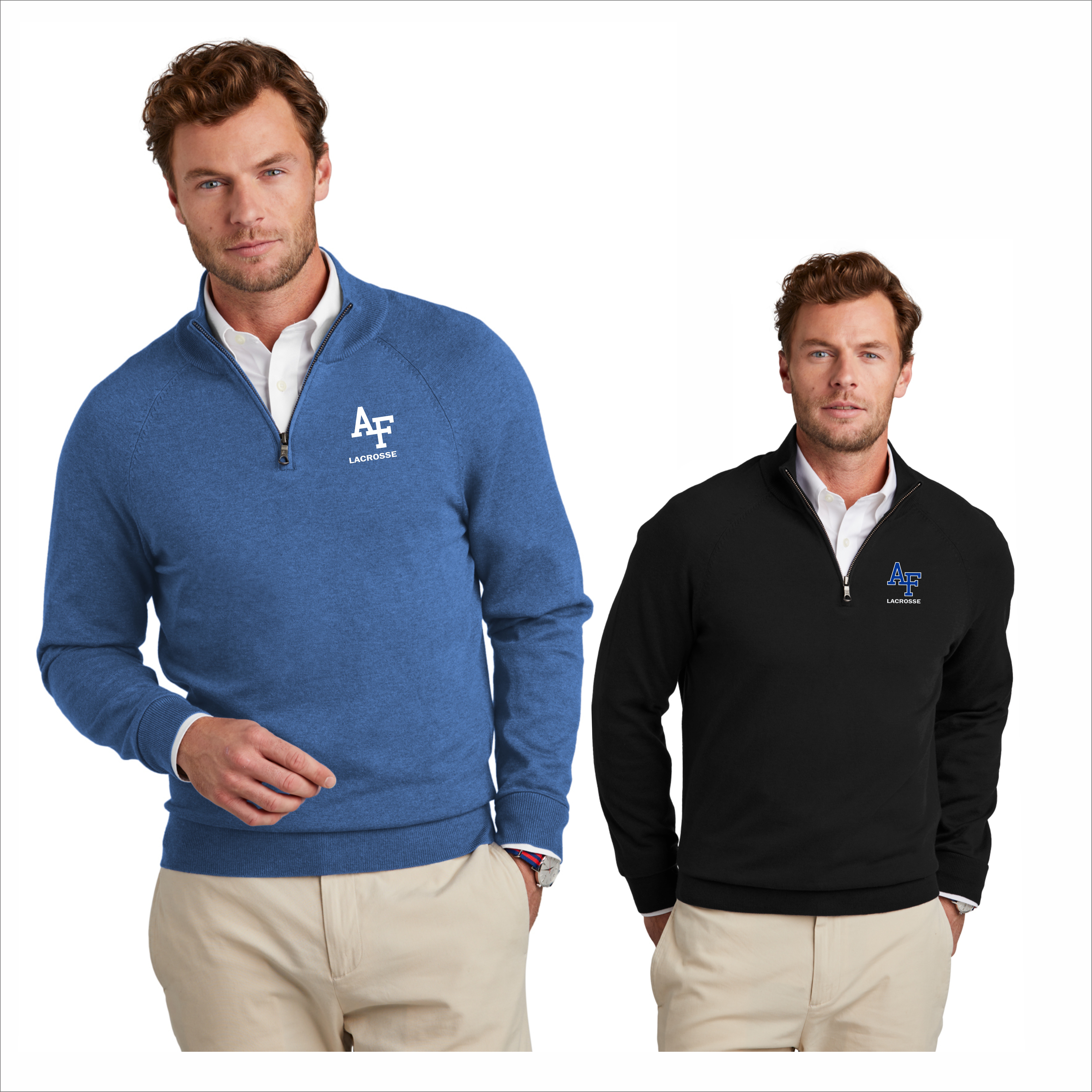 Brooks Brothers Cotton Stretch 1/4 Zip Sweater