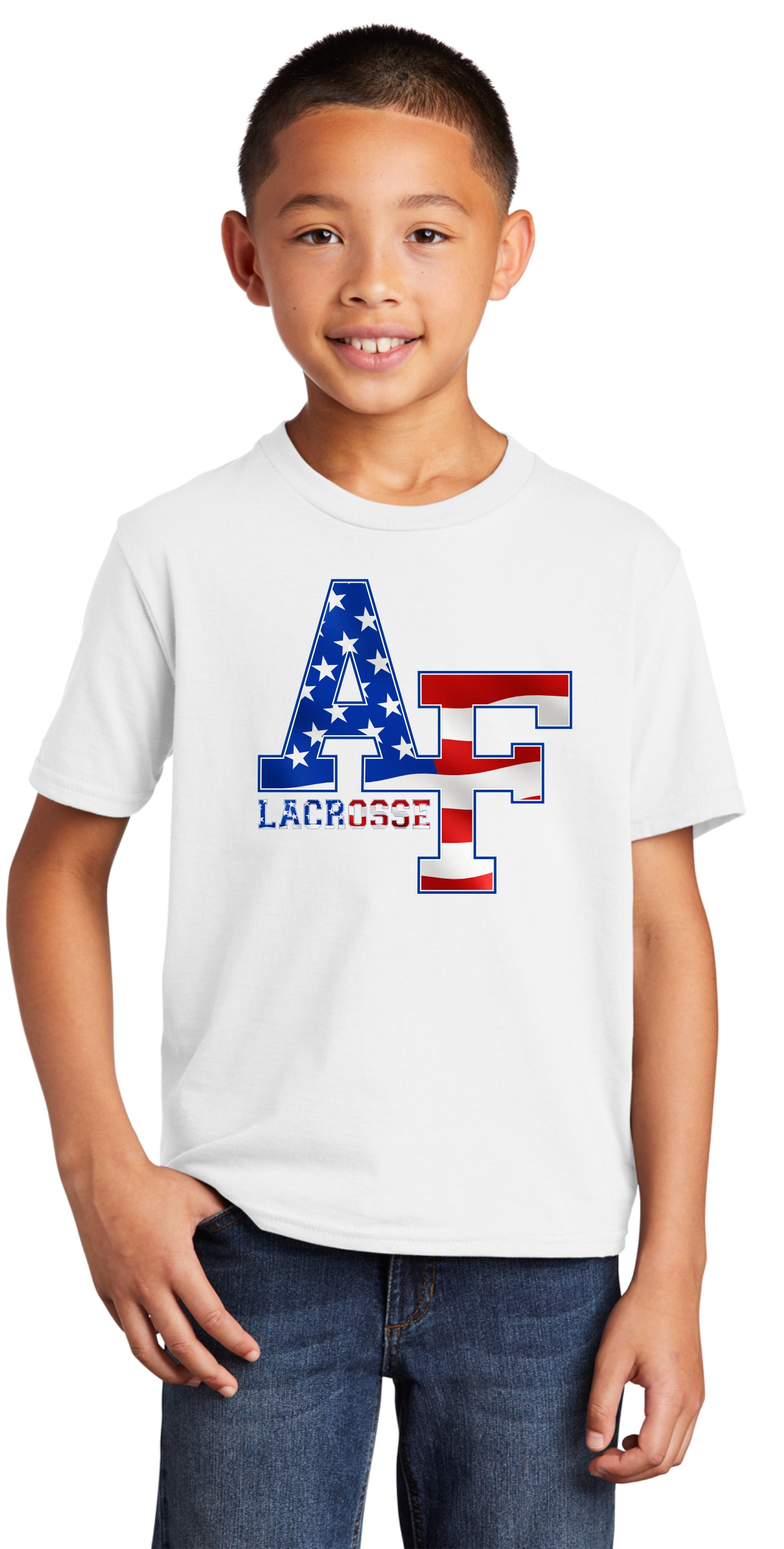 Youth AF Flag Lacrosse T-Shirt