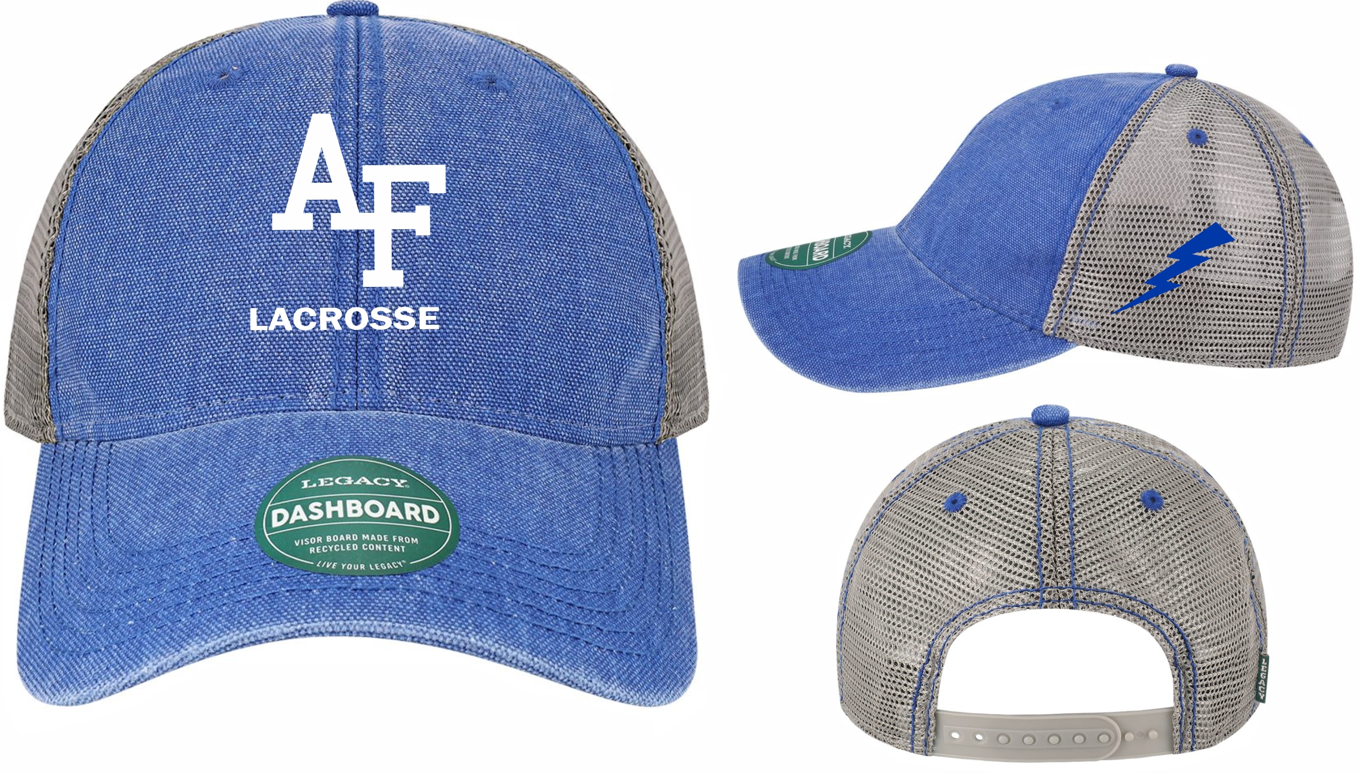 Legacy Dashboard Trucker Cap with Lightning bolt on side