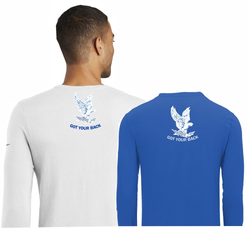 Air Force Lacrosse Nike Long-Sleeve Shirt Arch design