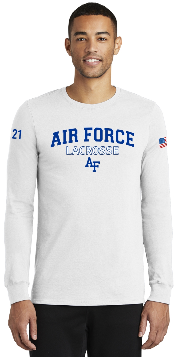Air Force Lacrosse Nike Long-Sleeve Shirt Arch design