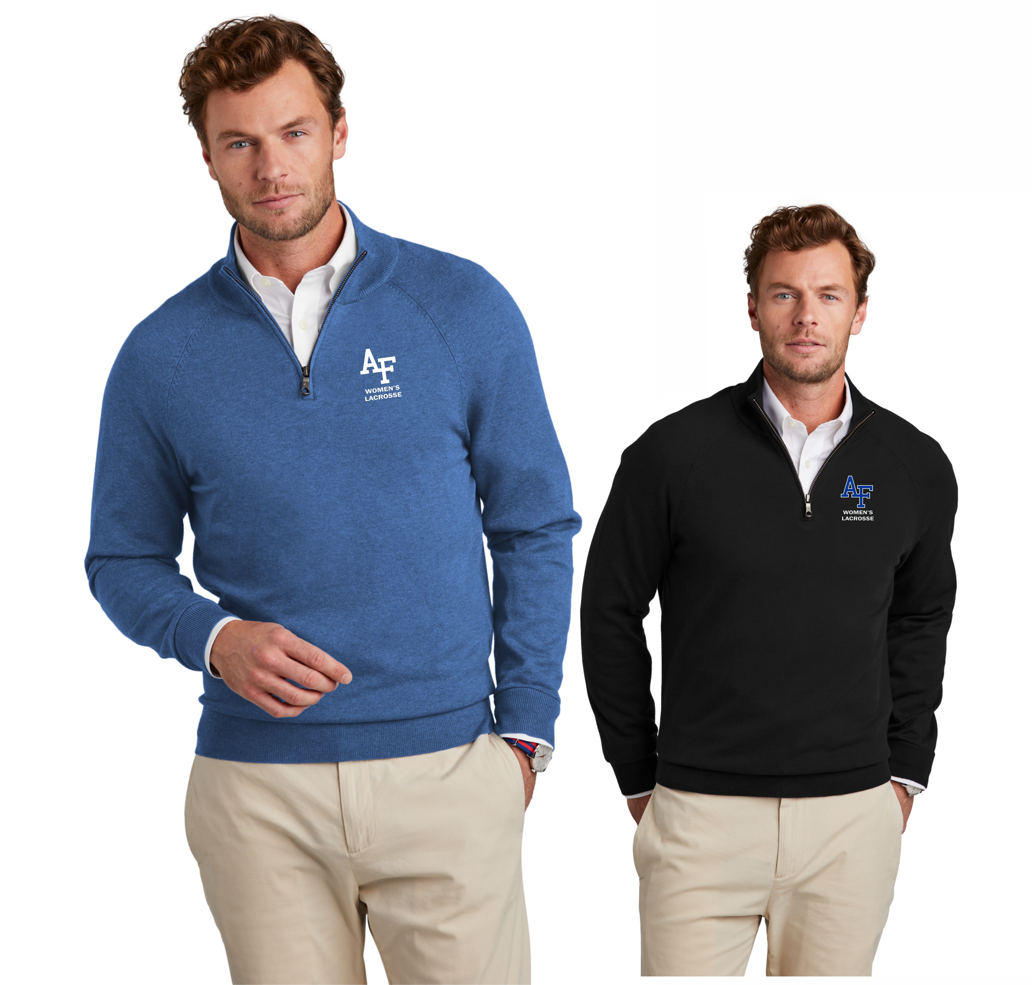 Brooks Brothers Cotton Stretch 1/4 Zip Sweater for Women's Lacrosse