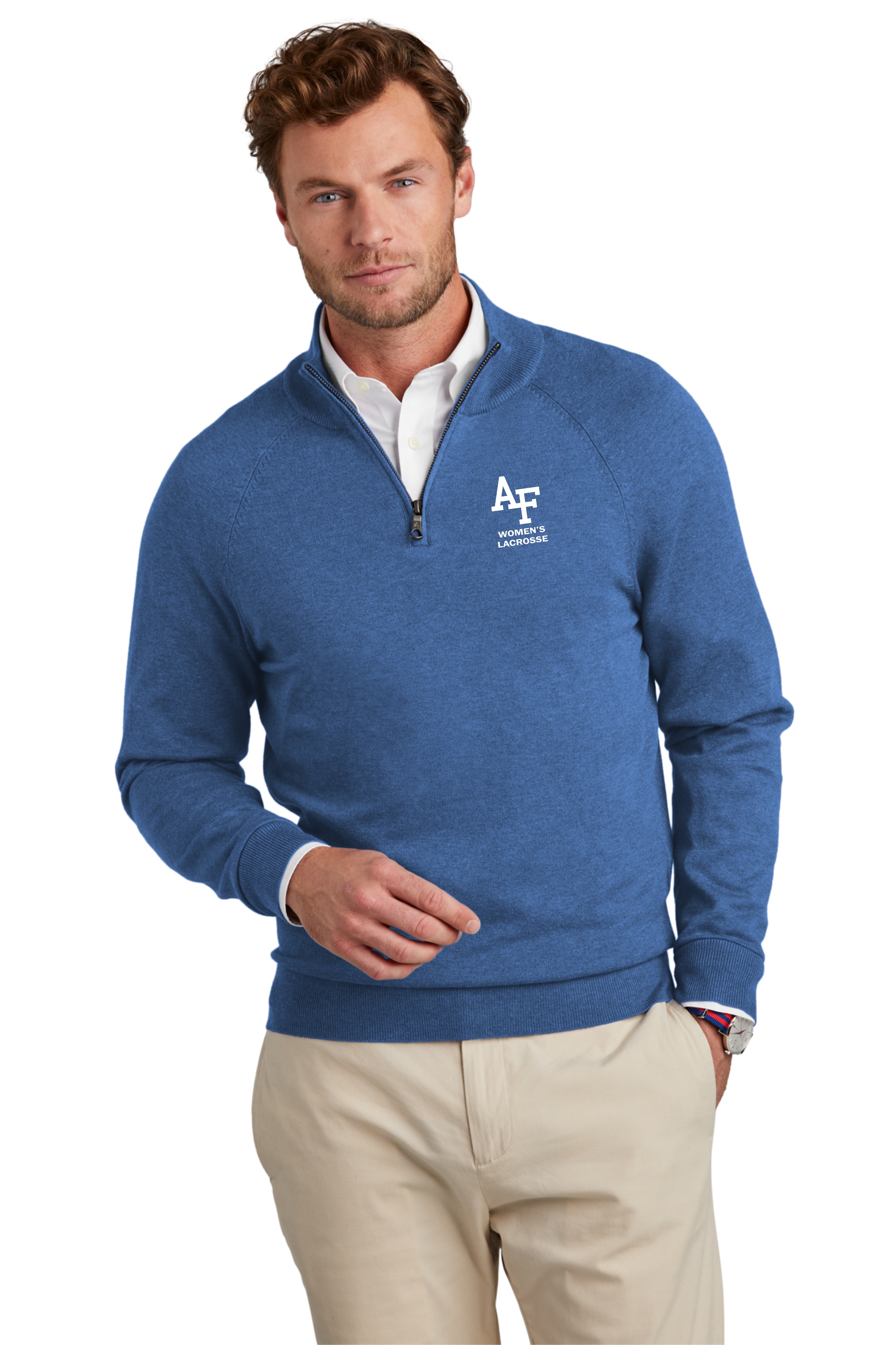 Brooks Brothers Cotton Stretch 1/4 Zip Sweater for Women's Lacrosse 