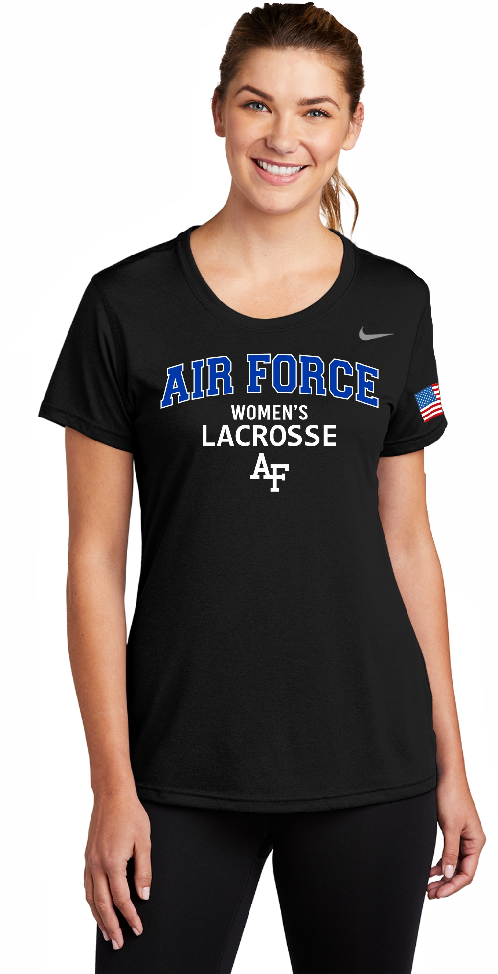 Nike Women's Team rLegend Tee with AF Lacrosse Arch design - Women's Lacrosse