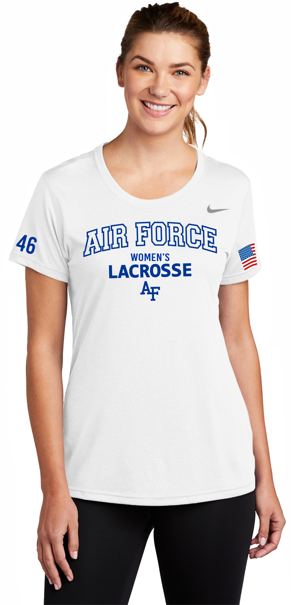 Nike Women's Team rLegend Tee with AF Lacrosse Arch design - Women's Lacrosse