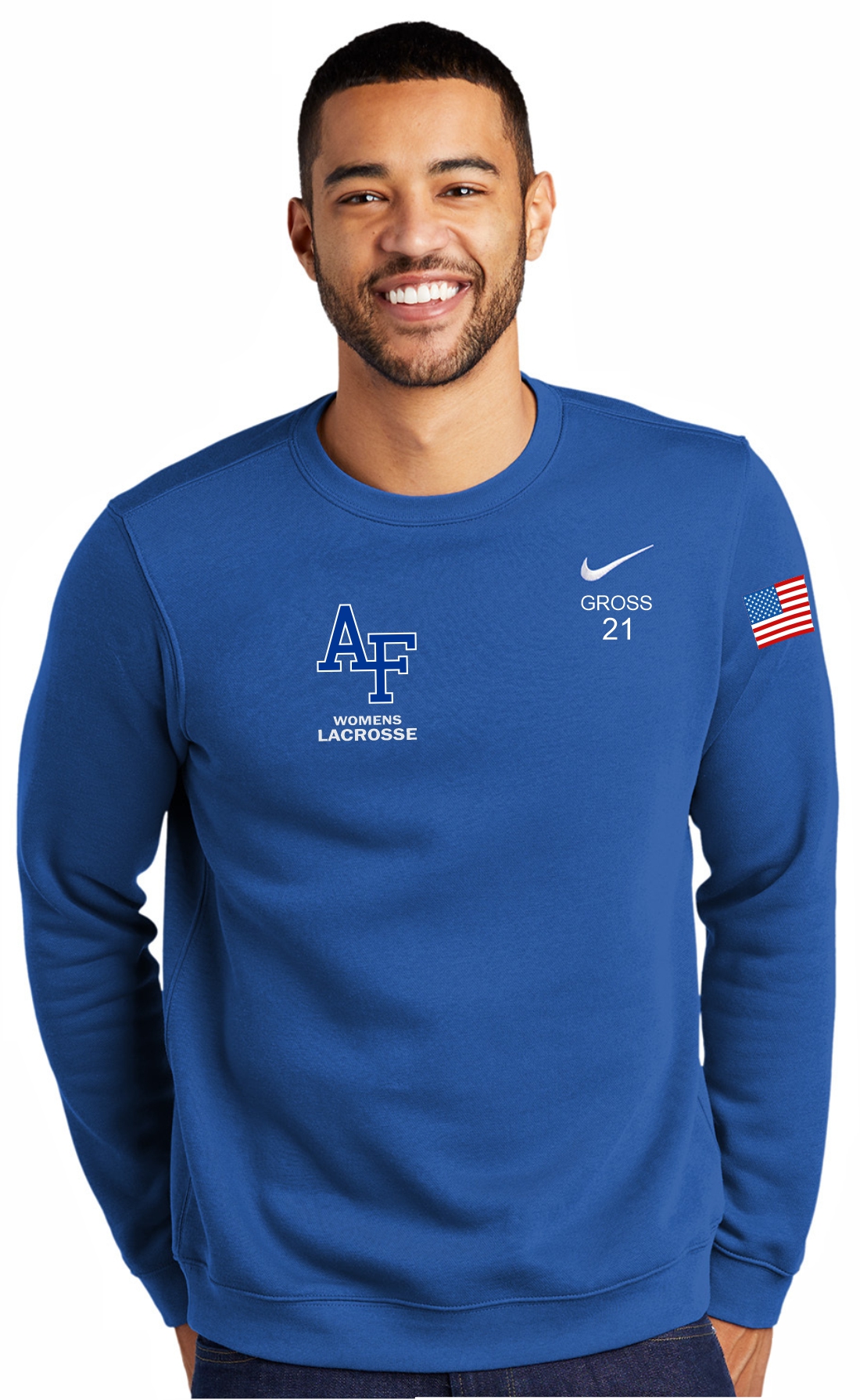 Nike Club Fleece Crewneck Sweatshirt -Women's Lacrosse