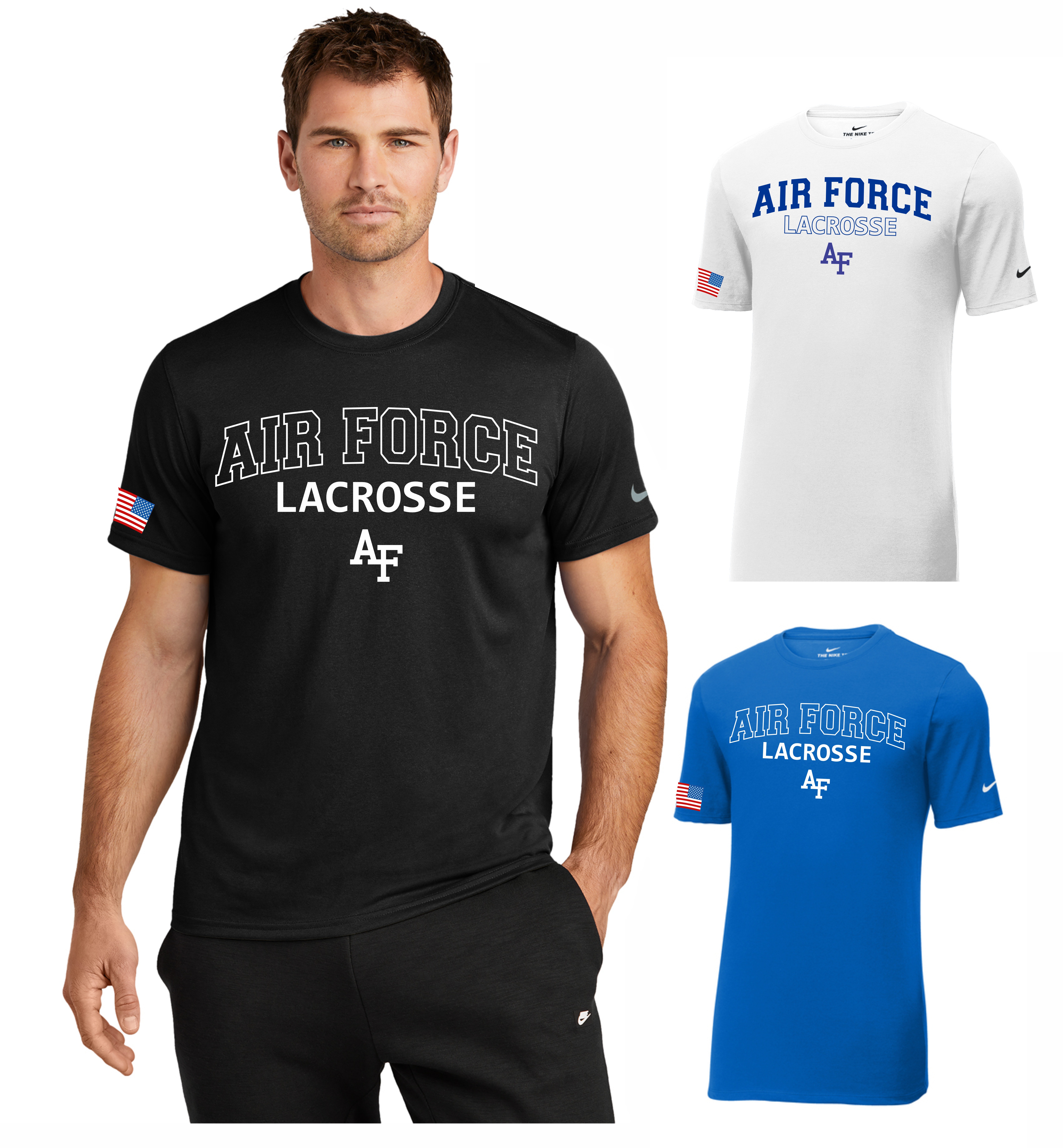 Nike Dri-FIT Cotton/Poly Tee with AF Arch design