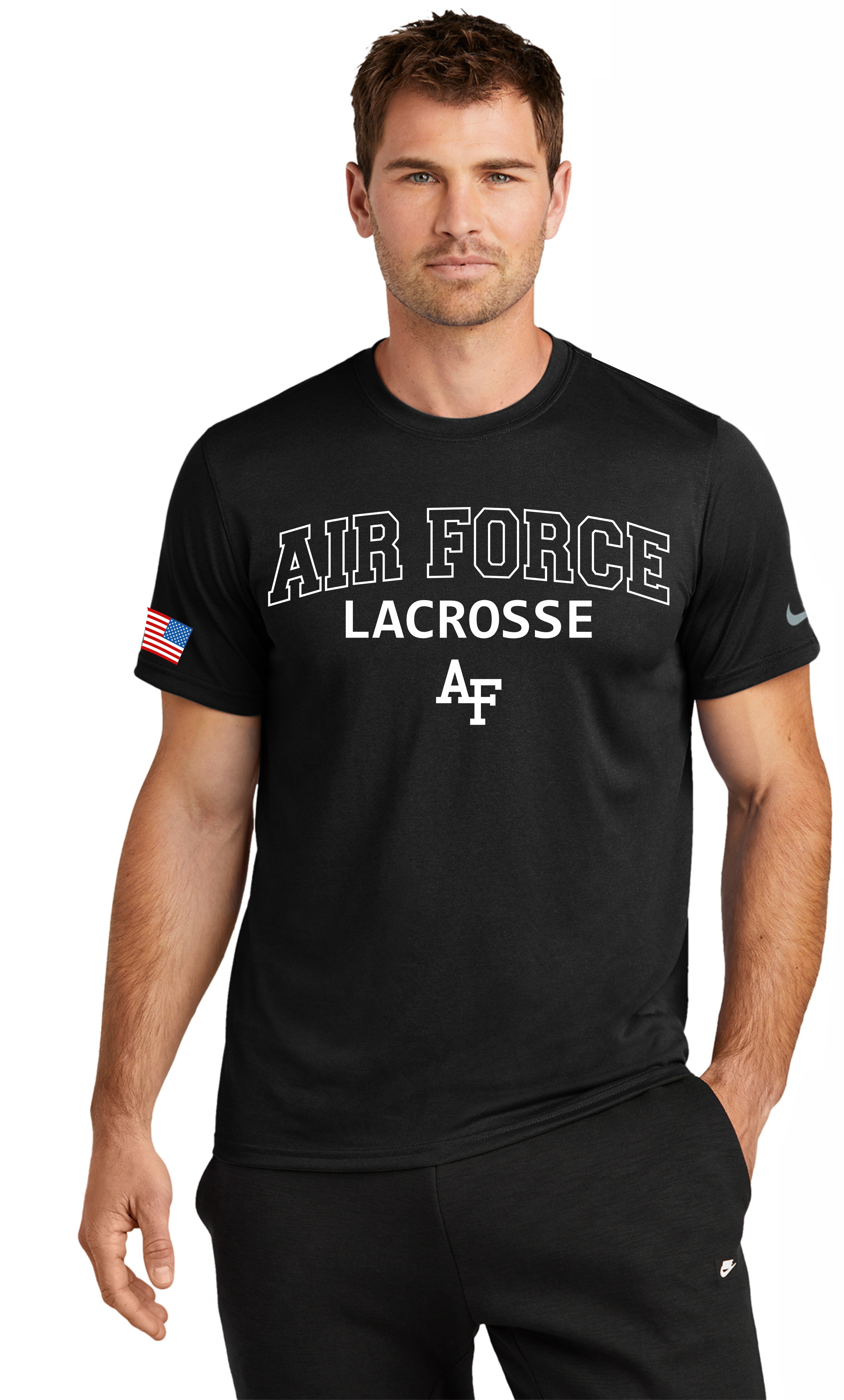 Nike Dri-FIT Cotton/Poly Tee with AF Arch design