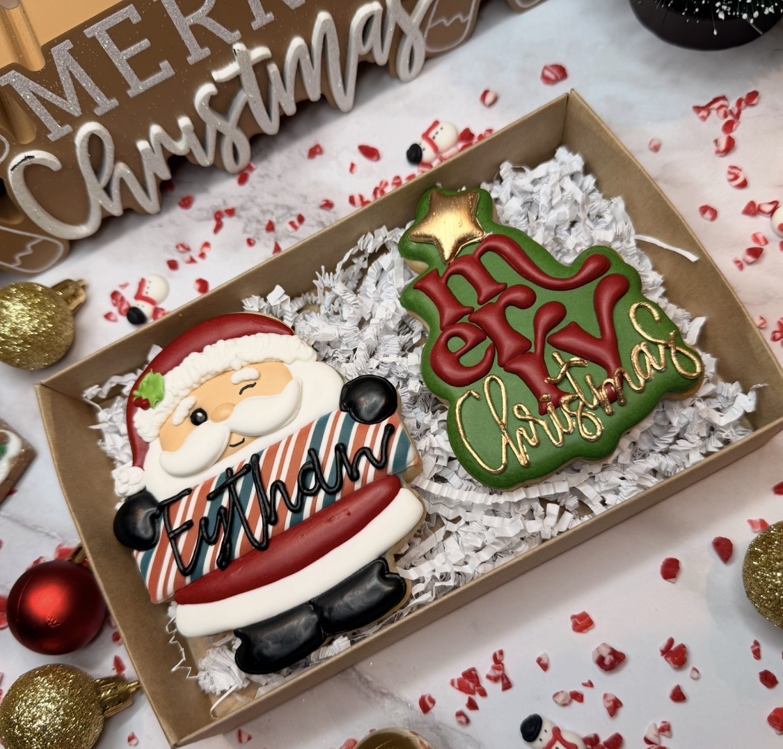 Personalized Santa Christmas Cookie Set
