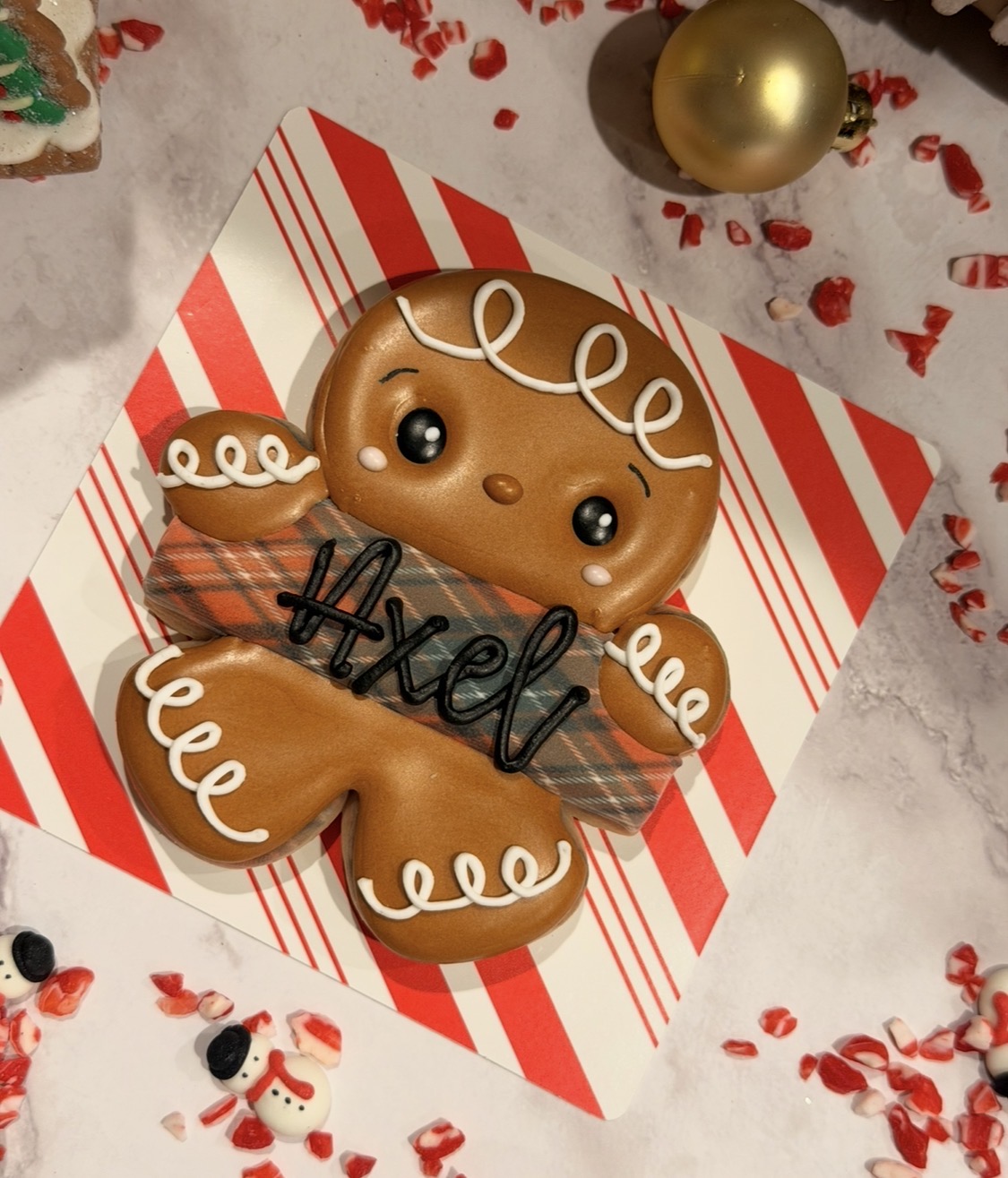 Gingerbread Boy Name Cookie