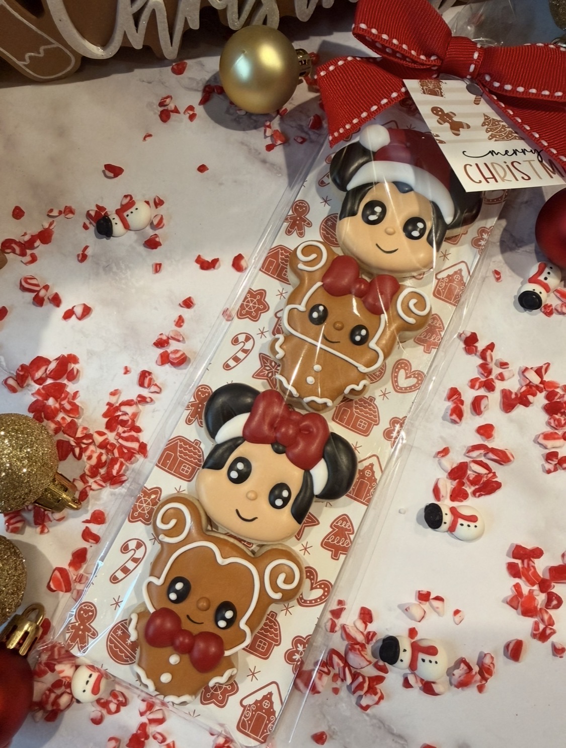 Mickey & Minnie Gingerbread Mini Cookie Set