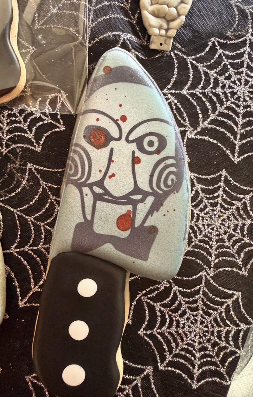 Billy the Puppet Knife Cookie