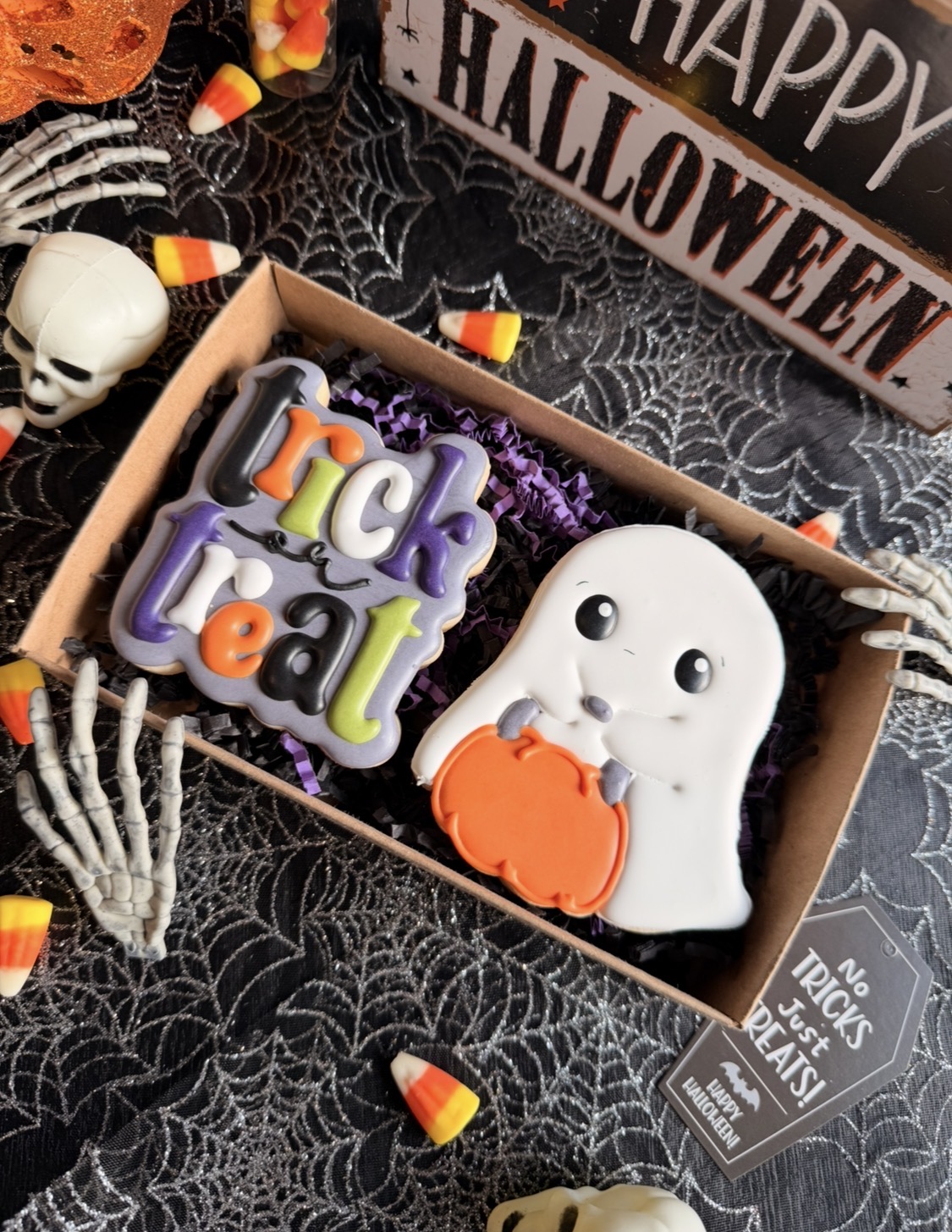 Trick-or-Treat Ghost Cookie Box