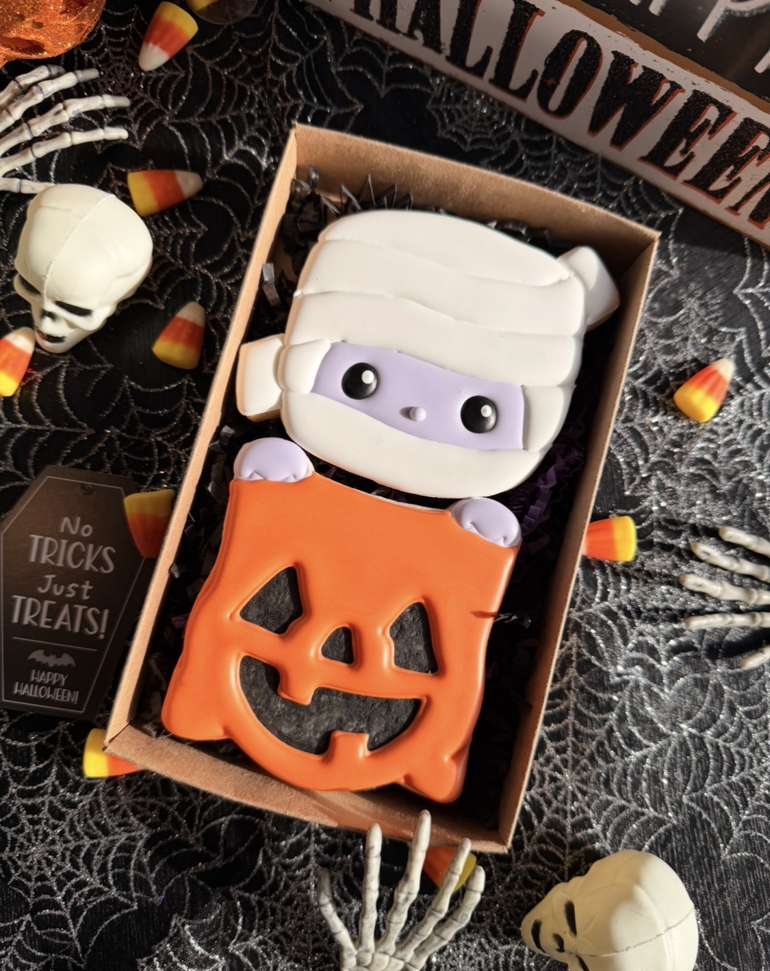 Little Mummy Trick or Treat Cookies