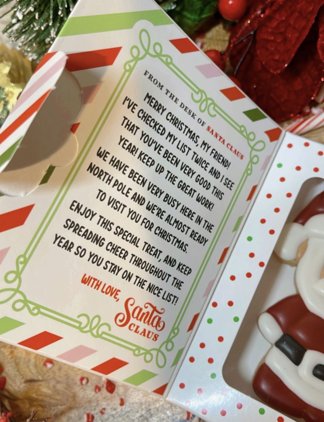 Santa Cookie Gift Box