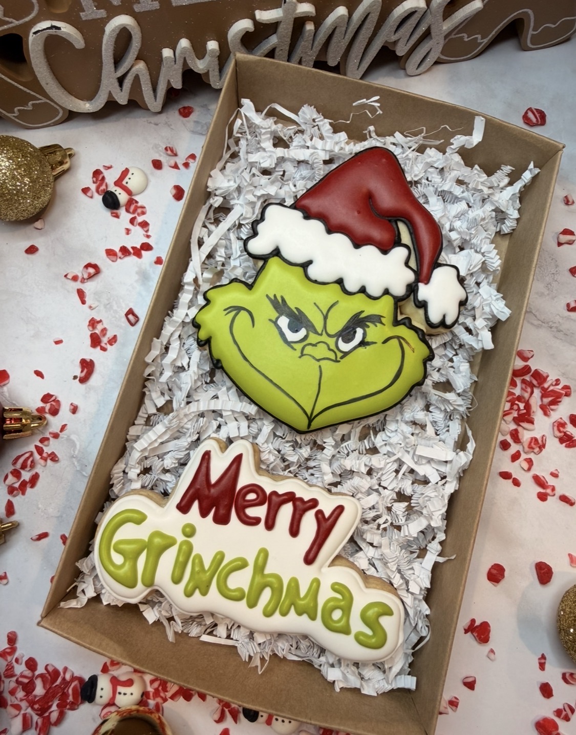 Grinch Christmas Cookie Set