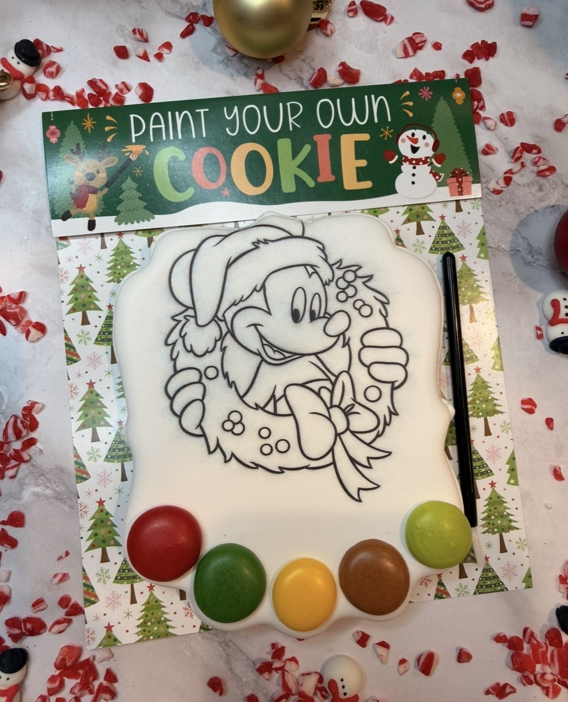 PYO Mickey Christmas Cookie
