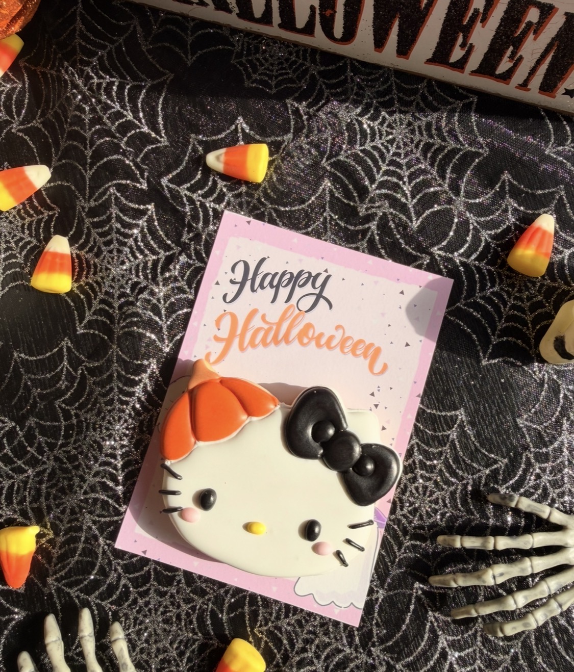 Halloween Hello Kitty Cookie Card